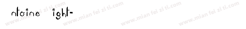 Antoine Light字体转换